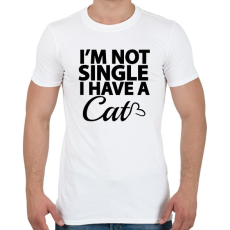 PRINTFASHION Nem vagyok szingli - Férfi póló - Fehér