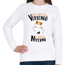 PRINTFASHION Nem vagyok versengő de imádok nyerni - Női pulóver - Fehér női pulóver, kardigán