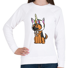 PRINTFASHION Német egyszarvújuhász - Női pulóver - Fehér női pulóver, kardigán