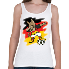PRINTFASHION Német focis ajándék - Női atléta - Fehér női trikó