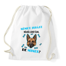 PRINTFASHION Német juhász nélkül lehet élni, de minek? - Sportzsák, Tornazsák - Fehér tornazsák