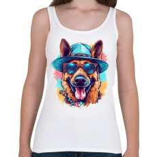 PRINTFASHION Német juhász - Női atléta - Fehér