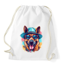 PRINTFASHION Német juhász - Sportzsák, Tornazsák - Fehér tornazsák
