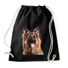 PRINTFASHION Német juhász  - Sportzsák, Tornazsák - Fekete tornazsák