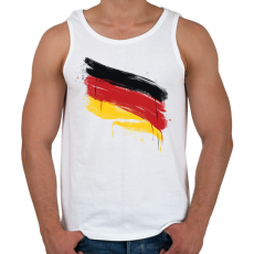 PRINTFASHION Német zászló - Férfi atléta - Fehér