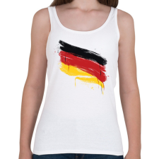 PRINTFASHION Német zászló - Női atléta - Fehér női trikó