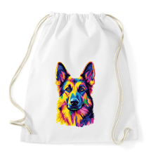 PRINTFASHION Németjuhász arc - Sportzsák, Tornazsák - Fehér tornazsák