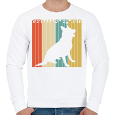 PRINTFASHION Németjuhász - Férfi pulóver - Fehér