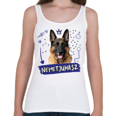 PRINTFASHION Németjuhász firka - Női atléta - Fehér