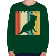 PRINTFASHION Németjuhász - Gyerek pulóver - Sötétzöld gyerek póló