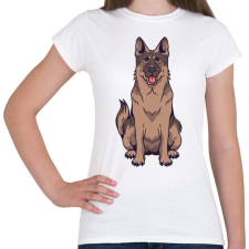 PRINTFASHION Németjuhász - Női póló - Fehér női póló