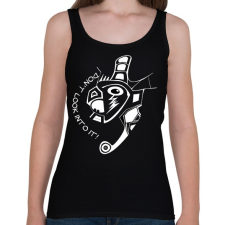 PRINTFASHION Nenézzbele! - Női atléta - Fekete női trikó