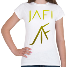 PRINTFASHION neon zöld jafi - Női póló - Fehér