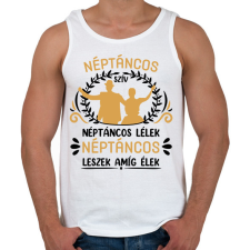 PRINTFASHION Néptáncos szív - Férfi atléta - Fehér atléta, trikó