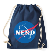 PRINTFASHION Nerd nasa logo - Sportzsák, Tornazsák - Sötétkék tornazsák