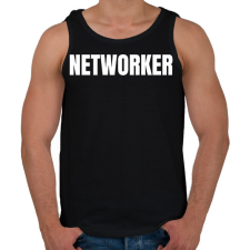 PRINTFASHION NETWORKER - Férfi atléta - Fekete atléta, trikó