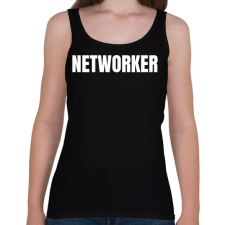 PRINTFASHION NETWORKER - Női atléta - Fekete női trikó
