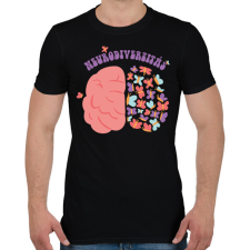 PRINTFASHION Neurodiverzitás - Férfi póló - Fekete férfi póló