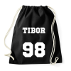 PRINTFASHION Neves mez - Egyedi névvel és számmal - Sportzsák, Tornazsák - Fekete