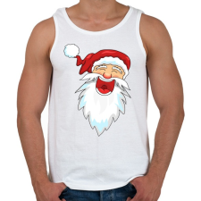 PRINTFASHION Nevető télapó - Férfi atléta - Fehér atléta, trikó