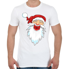 PRINTFASHION Nevető télapó - Férfi póló - Fehér férfi póló