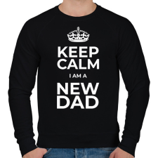 PRINTFASHION NEW DAD - Férfi pulóver - Fekete férfi pulóver, kardigán
