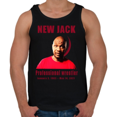 PRINTFASHION new jack - Férfi atléta - Fekete