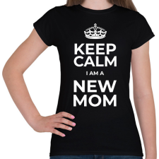 PRINTFASHION NEW MOM - Női póló - Fekete női póló