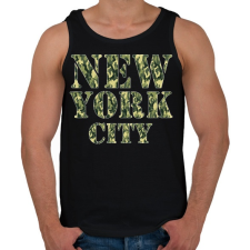 PRINTFASHION New York City  - Férfi atléta - Fekete atléta, trikó