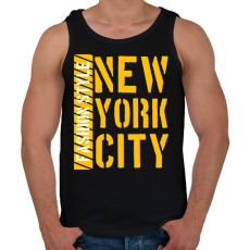 PRINTFASHION New York City  - Férfi atléta - Fekete