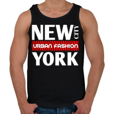 PRINTFASHION New York City  - Férfi atléta - Fekete
