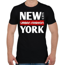 PRINTFASHION New York City  - Férfi póló - Fekete