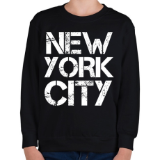 PRINTFASHION New York City - Gyerek pulóver - Fekete