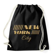 PRINTFASHION New York City  - Sportzsák, Tornazsák - Fekete tornazsák