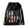 PRINTFASHION New York City  - Sportzsák, Tornazsák - Fekete