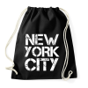 PRINTFASHION New York City - Sportzsák, Tornazsák - Fekete