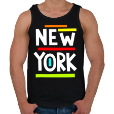 PRINTFASHION NEW YORK - Férfi atléta - Fekete atléta, trikó