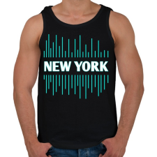 PRINTFASHION New York  - Férfi atléta - Fekete atléta, trikó