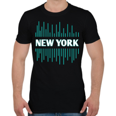 PRINTFASHION New York  - Férfi póló - Fekete