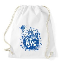 PRINTFASHION New York-i rajz - Sportzsák, Tornazsák - Fehér tornazsák