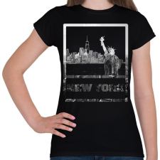 PRINTFASHION new york - Női póló - Fekete női póló