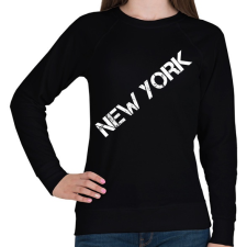 PRINTFASHION New York - Női pulóver - Fekete női pulóver, kardigán