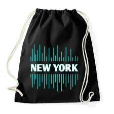 PRINTFASHION New York  - Sportzsák, Tornazsák - Fekete tornazsák