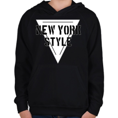 PRINTFASHION NEW YORK STYLE - Gyerek kapucnis pulóver - Fekete