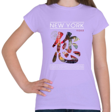 PRINTFASHION New York utcái - Női póló - Viola