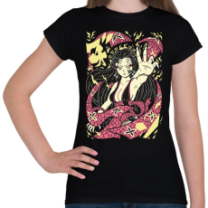 PRINTFASHION Nezuko Demon - Női póló - Fekete