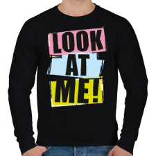 PRINTFASHION Nezz ram! - Férfi pulóver - Fekete férfi pulóver, kardigán