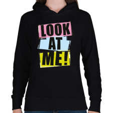 PRINTFASHION Nezz ram! - Női kapucnis pulóver - Fekete női pulóver, kardigán