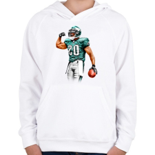 PRINTFASHION NFL Philadelphia Eagles - Gyerek kapucnis pulóver - Fehér gyerek pulóver, kardigán