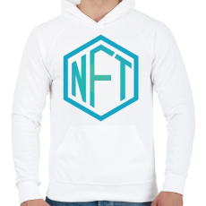 PRINTFASHION NFT - non fungible token - Férfi kapucnis pulóver - Fehér